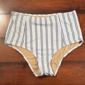 Kortni Jeane Bikini Bottoms with Black Stripes